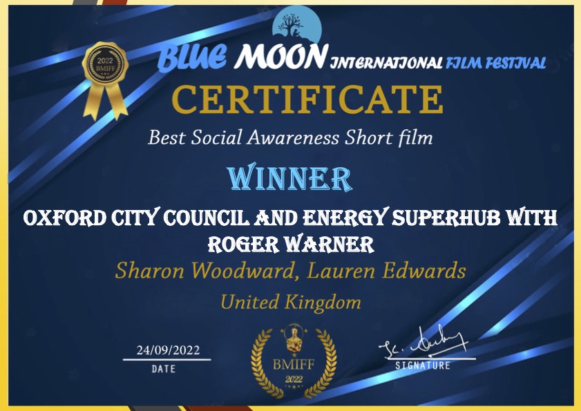 blue moon september winner certificate